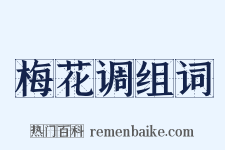 梅花调组词是什么意思的图片